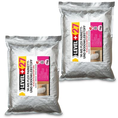 Parkettkleber 14kg Holzboden Kork Klebstoff Silan Bodenkleber 1K-MS Flex L+27