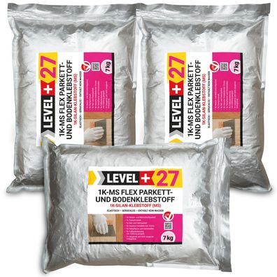Parkettkleber Holzboden 21kg Kork Klebstoff Silan Bodenkleber 1K-MS Flex L+27