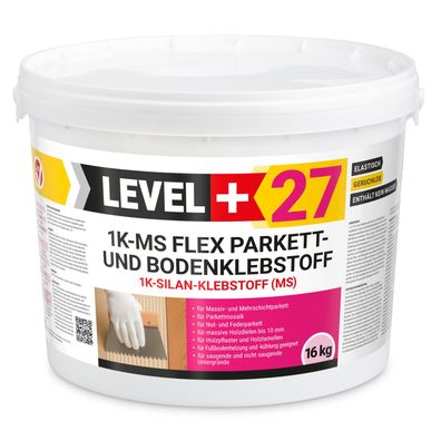 Parkettkleber Holzboden 16kg Kork Klebstoff Silan Bodenkleber 1K-MS Flex L+27