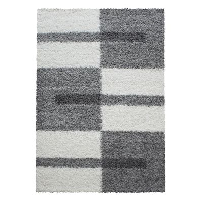 Hochflor Teppich GALA Hellgrau