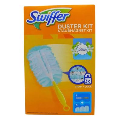 Swiffer Duster Handgriff + 3 Staubfangtücher Febreze