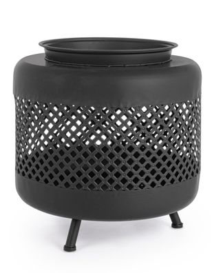Feuerschale Odema hitzebeständiger Stahl, modern, schwarz, Ø 50 cm, für Outdoor