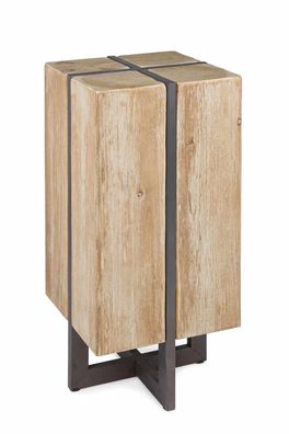 Barhocker Terrag aus Tannenholz, modernes Design, skandinavischer Stil, natur, Metall