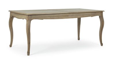 Esstisch Tillamo aus Mangoholz, ausziehbar, barock-klassischer Stil, natur, für 6?8 P