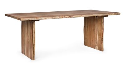 Esstisch Saena aus Akazienholz, massiv, rechteckig, natur, 200 cm, für 6?8 Personen