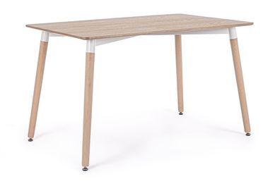 Esstisch Divali aus MDF, klassisch rechteckig, Natur, für 4?6 Personen, 120 cm