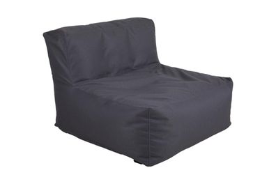 Gartenpouf Galloway Center von Brafab aus wetterfestem Olefin-Stoff, modern, dunkelgr
