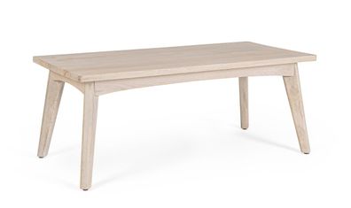 Couchtisch Anahsa aus Mangoholz, klassisches Design, natur, rechteckig, 115 cm