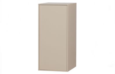 Kleiderschrank Daily Closet aus Kiefer, modern, Dakargrau, mit Push-to-Open-System, 1