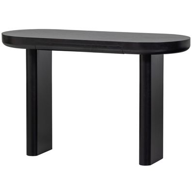 Schreibtisch Mael aus MDF-Holz, skandinavisches Design, schwarz lackiert, 120x50 cm