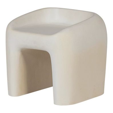 Gartenhocker Nivo - verstärktes Faserpolymer Natur (Gr. 52x50x51 cm)