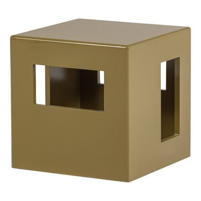 Modern Couchtisch - MDF Honiggelb (Gr. 40x40x40 cm)
