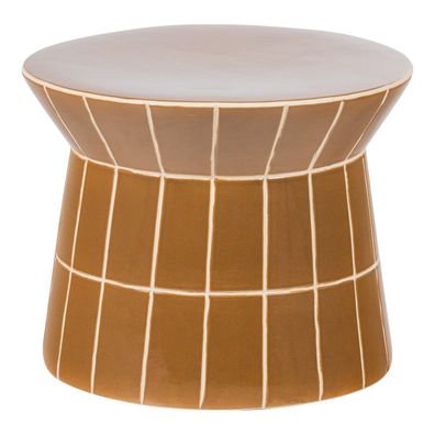 Beistelltisch Plu - Keramik Honiggelb (Gr. 38x38x30 cm)