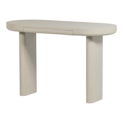 Schreibtisch / Schminktisch Mael - Echtholzfurnier Dust Hellgrau (Gr. 120x50x75 cm)