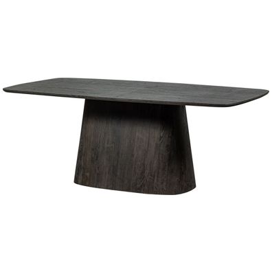 Esstisch Leah aus MDF-Holz, modern rechteckig, dunkelbraun, 200x105 cm, für 6?8 Perso