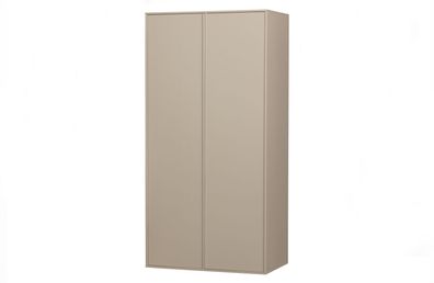 Kleiderschrank Daily Closet Kiefer, modern mit Push-to-Open, Dakargrau und Hellgrau,