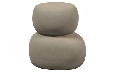 Couchtisch Oda aus Ton-Fasern, organisches Design, modern skandinavisch, graugrün, 41