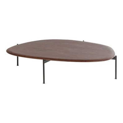 Couchtisch Kota - MDF & Holzfurnier Braun (Gr. 121x97x26 cm)