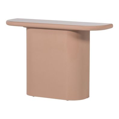 Konsole / Schminktisch - Hochglanz-Finish Hellrosa, 120 cm (Gr. 120x30x81 cm)