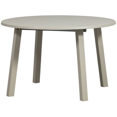 Esstisch Janne Eiche FSC, rund und ausziehbar, modern, Dakargrau, für 4?8 Personen