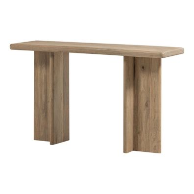 Konsole / Schminktisch Ato - Mangoholz Natur, 80 cm (Gr. 80x40x135 cm)