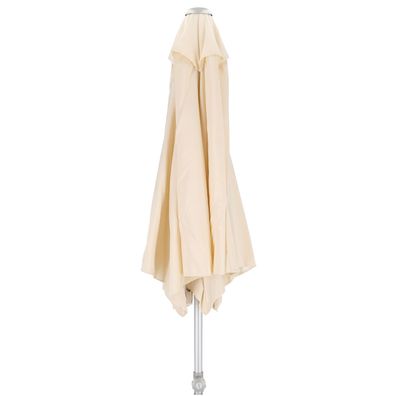 Sonnenschirm Elba Rund, Aluminium und Polyester, mit Knickelement, Natur, Ø 300 cm