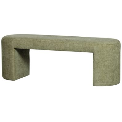Bank Jacob aus Chenille-Stoff, modernes Design, Olive, gepolstert für 1?2 Personen