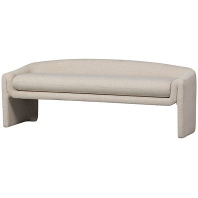 Bank Zone aus Webstoff, modernes Design, gepolstert, Beige, komfortabel für 1?2 Perso