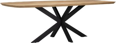 Esstisch Evo aus recyceltem Teakholz, modern und massiv, Natur, 240 cm, für 8?10 Pers