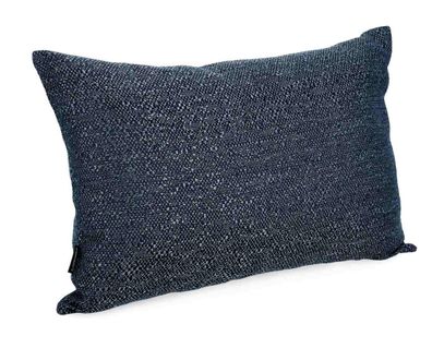 Outdoor Kissen Kepla aus Olefin-Stoff, modern und wasserabweisend, Dunkelblau, 2er-Se