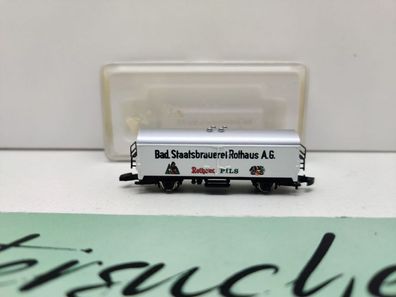 Märklin Z DC 8646 Kühlwagen "Rothaus" Ichqrs377 / Privat / OVP