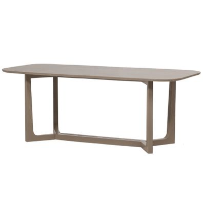 Esstisch Ferion aus Mangoholz, modern mit geradem Gestell, braun, 180 x 90 cm