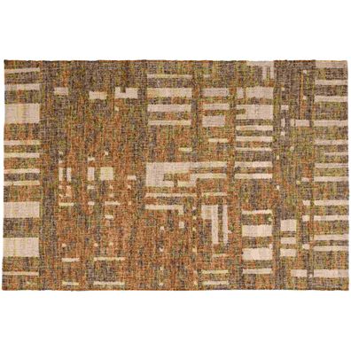Teppich Noven handgewebt aus Wolle und Baumwolle, modern, braun, 170 x 240 cm