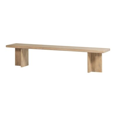 Bank Ato - Mangoholz Natur, 220 cm (Gr. 220x45x47 cm)