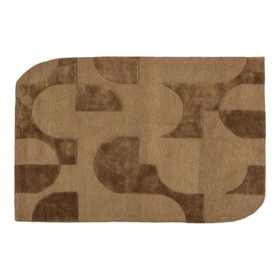 Teppich Livo - Viskose / Wolle Braun, 170 x 240 cm (Gr. 170x240x1 cm)