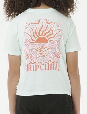 RIP CURL Kids T-Shirt Sunrise Crop Tee Girl mint