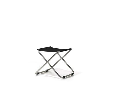 Hocker Chico aus Aluminium, modern, schwarz, wetterfest für Outdoor, leicht und stabi