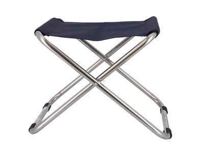 Hocker Chico aus Aluminium, modern und wetterfest, dunkelblau, ideal für Outdoor