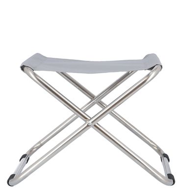 Hocker Chico von Fiam aus Aluminium, modern, grau, wetterfest für Outdoor-Einsatz
