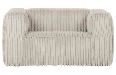 Sessel Bean mit Cordbezug, weicher Rippenstoff, modern, Natur, gepolstert für dein Wo
