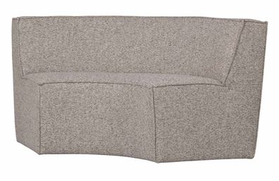 Essbank Europa aus Webstoff, modern und bequem, 2-Sitzer, sandfarben, elegante Textur