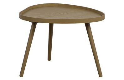 Beistelltisch Mae aus Kiefernholz, organisches Design, modern, braun sepia, kompakte