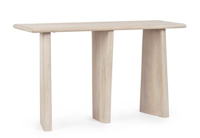 Konsole Catecaza aus Mangoholz, modern und natürliches Design, 130 cm, natur