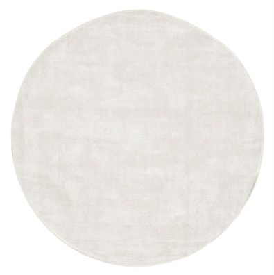 Teppich La Belle aus Viskose, rundes Design, moderne Optik, Sand, Ø 150 cm
