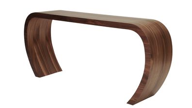 Sideboard Sidebow 123 cm Nussbaum, modernes Design, hochwertiges MDF-Echtholzfurnier,