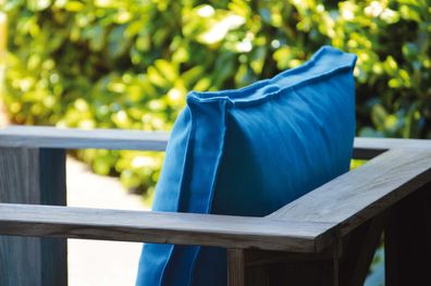 Auflage Batten für Gartensessel, gepolstert aus Polyacryl, modern, türkis, mit Reißve