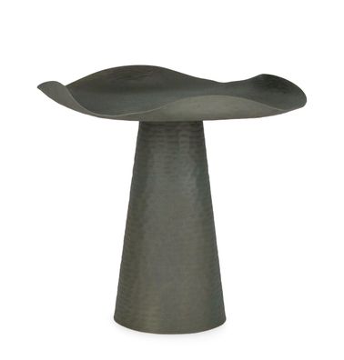 Beistelltisch Atila aus Metall, rundes Design, modern, grün, Ø 41 cm, pulverbeschicht