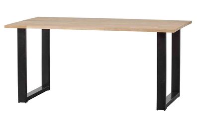 Esstisch Tablo Eiche mit U-Gestell, modernes Design, natur, 160 cm, FSC-zertifiziert