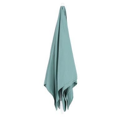 Sonnenschirm Murano, Polyacryl Bezug, modern und knickbar, seeblau, Gestell weiß, Out