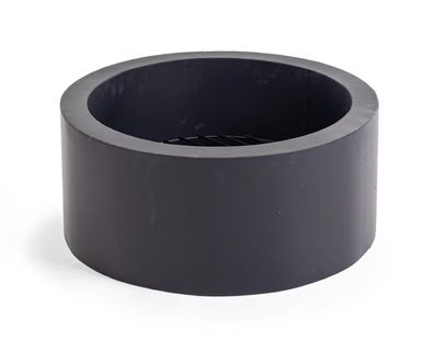 Feuerschale Saknam aus hitzebeständigem Metall, modern, Schwarz, Ø 60 cm, pulverbesch